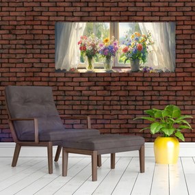 Kép - Csokor az ablaknál (120x50 cm)