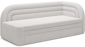 Krémszínű buklé kinyitható-tárolóhelyes kanapé jobb oldali 223 cm Fabillo – ELTAP