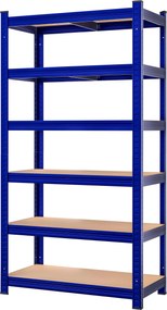 Deuba 2 db 6-polcos állvány set - kék