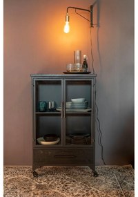 Fekete fém tálalószekrény 65x105 cm Ferre – White Label