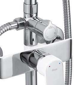 Zuhanyszett REA BLOOM WHITE CHROME