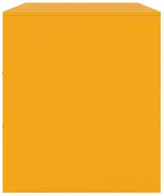 2 db mustársárga acél TV-szekrény 67 x 39 x 44 cm