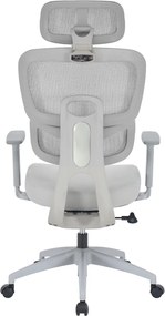 Irodai szék, világosszürke/szürke, teherbírás 150 kg, ERMEN