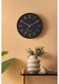 Karlsson 5988BK dizájner falióra, fekete, átmérő30 cm