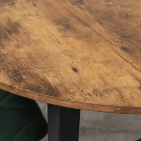 Bővíthető Étkezőasztal Rusztikus Tölgy/Fekete Színben. KANTE 102-142 cm