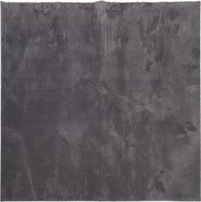 vidaXL HUARTE antracit rövid szálú puha és mosható szőnyeg 160x160 cm