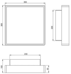 Fabas 3233-65-102 - Ipari világítótest OBAN 2xE27/30W/230V IP65