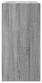 vidaXL szürke sonoma színű kisszekrény üvegajtókkal 68 x 37 x 75,5 cm