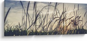 Réti virágok képe (órával) (90x30 cm)