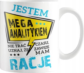 Nyomott Mintás Bögre Ajándék Elemzőnek Elemző Vagyok