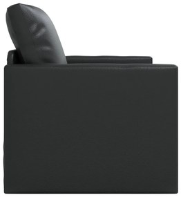 vidaXL Floor Sofa Bed 2-in-1 Fekete 74x77x81 cm Műbőr
