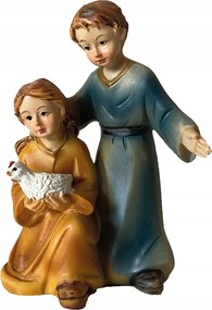 Betlehem Figura "gyerekek Tyúkkal" * 5cm magas* 7cm magas figurákhoz