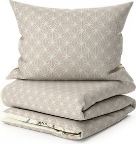 Kétoldalas ágynemű DUO SENSE SANDORA krémszínű + Párnahuzat 40x50 cm INGYENESEN Ágyneműhuzat mérete: 70 x 90 cm | 140 x 200 cm