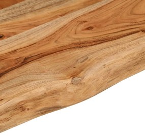 tömör akácfa téglalap alakú fali polc 60 x 30 x 2,5 cm