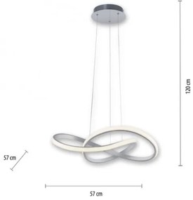Leuchten Direkt 15402-95-LED Dimmelhető csillár zsinóron MARIA LED/25W/230V