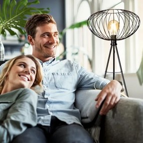 B.K. Licht 1470 - Állólámpa RETRO 1xE27/40W/230V