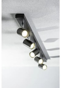 Lámpa Mennyezeti lámpatest VENETO, IP20, max. 20W, 5 x GU10, kör, fekete