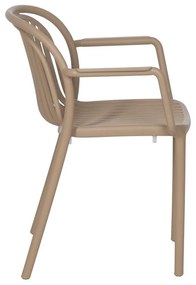 Bézs műanyag étkezőszék Alia – Ixia