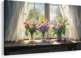 Kép - Csokor az ablaknál (90x60 cm)