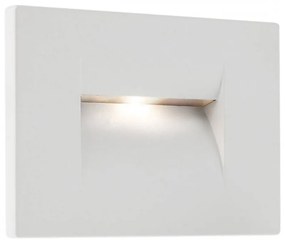 REDO-9546 INNER Fehér színű Kültéri Falba Építhető Lámpa LED 3W IP65