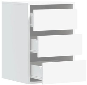 vidaXL fehér szerelt fa fiókos sarokszekrény 40 x 41 x 58 cm