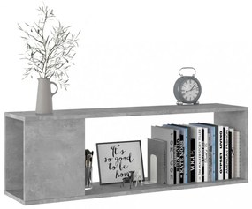 betonszürke szerelt fa TV-szekrény 100 x 24 x 32 cm
