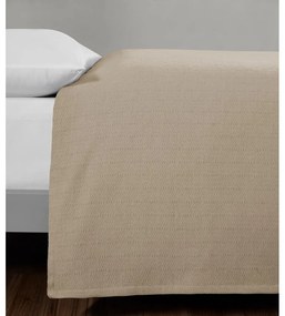 Bézs pamut ágytakaró franciaágyra 200x230 cm Serenity – Mijolnir