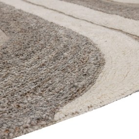 Szürke-bézs gyapjúkeverék szőnyeg 170x240 cm Moro – WOOOD