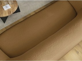 Mustársárga buklé kanapé 193 cm Elina – Bobochic Paris