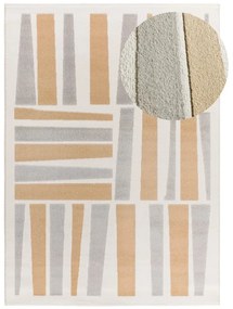 Világosszürke-krémszínű szőnyeg 160x230 cm Flora – Universal