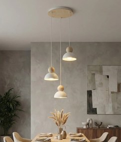Emibig modern skandináv függeszték kaki fehér emi1677/3prem