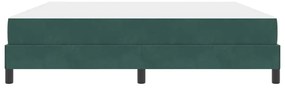 Boxspring ágy matraccal Sötétzöld 180 x 200 cm Bársony