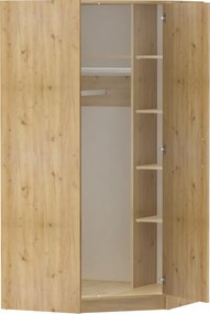 Sarokszekrény, artisan tölgy, BENA 3