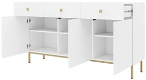 Komód Probazzo 3D3SZ (fekete + arany) . 1103670