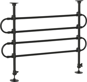 PawHut Állítható Autós Elválasztó Kutyák Számára, Szélesség és Magasság 87-135 x 60-105 cm, Univerzális Acél Védőrács Autós Csomagtartóhoz, Fekete | A