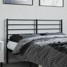 fekete fém fejtámla 135 cm