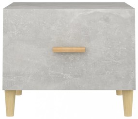 betonszürke szerelt fa dohányzóasztal 50 x 55 x 40 cm