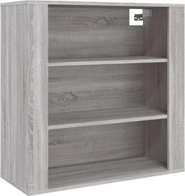 vidaXL szürke sonoma színű szerelt fa faliszekrény 80x33x80 cm