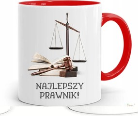 Piros Ügyvéd Bögre Legjobb Ügyvéd Ajándék fényképes nyomtatással