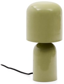 Zöld asztali lámpa fém búrával (magasság 28 cm) Monze – Kave Home