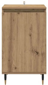 Széf 2 pcs Artisan tölgy 40 x 35 x 70 cm Műszaki fa és vas