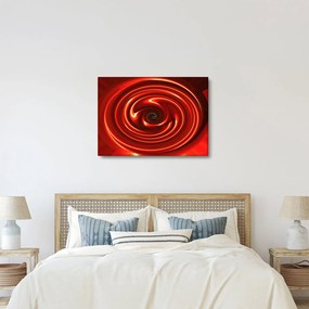 Absztrakt kép - piros spirál (70x50 cm)