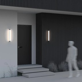 O482WL-L16B3K Rounge Alumínium Fali Lámpa Fekete Színű LED 16 W 3000 Kelvin 800 Lumen IP54