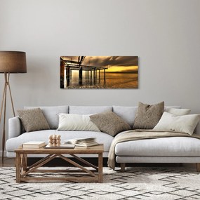 Kép - Építészet a parton (120x50 cm)