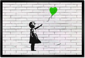 Poszterek keretben 60x40 Banksy Graffiti Léggömb