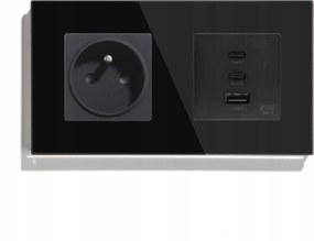 Dupla Üveg Aljzat 157mm Usb 65W Quick Charge Qc