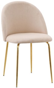 Bársonyszék Fargo Gold Velvet bézs