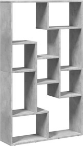 vidaXL betonszürke szerelt fa könyvespolc 72 x 20 x 120,5 cm