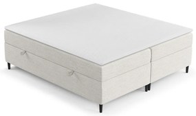 Krémszínű ágyneműtartós boxspring ágy 180x200 cm Araya – Maison de Rêve