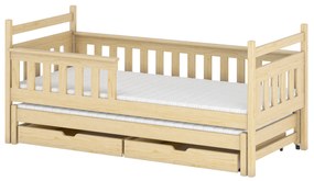 Gyerekágy 90 x 190 cm DORIA (ágyráccsal és tárolóhellyel) (borovi fenyő). Akció -10%. 1013072